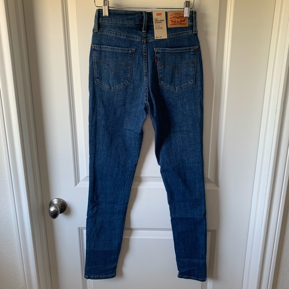 Levi’s 721 high rise skinny jean in lapis trot - Picture 9 of 15